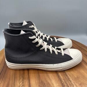 Converse All Star Chuck Taylor Hi Shoes Mens 8.5 Black Skate Casual Sneakers EUC